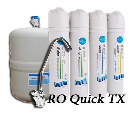 מערכת סינון מים אוסמוזה הפוכה 4 שלבים + ברז – TX4